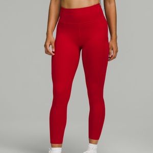 25’ red align lululemon leggings
